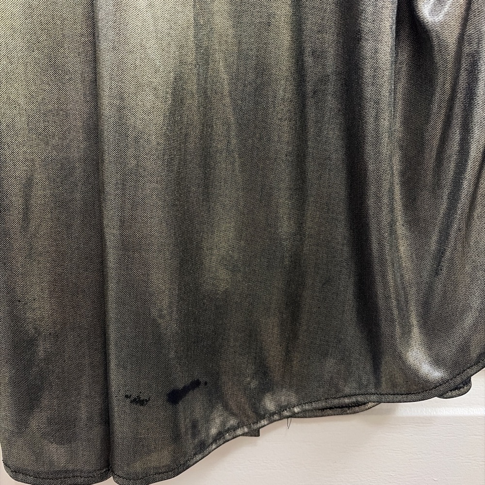 Vintage oversized metallic‎ button up shirt - Picture 5 of 8